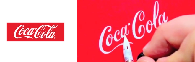 desenho logotipo coca-cola