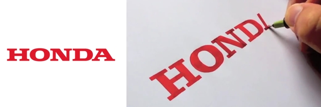 desenho logotipo honda