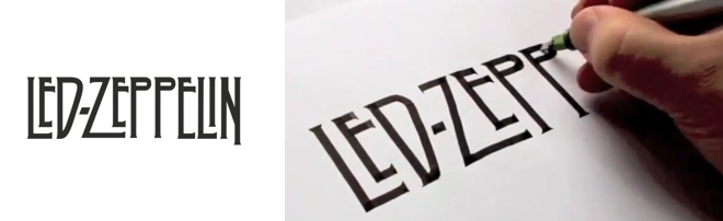 desenho logotipo led zeppelin