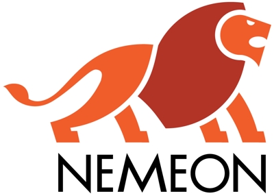 logomarca nemeon construcoes