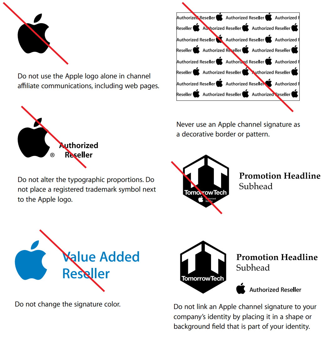 manual de identidade da marca apple