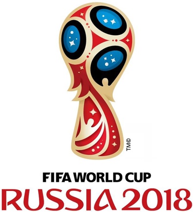logotipo copa do mundo de futebol na rússia em 2018