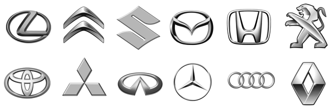simbolos logos automoveis