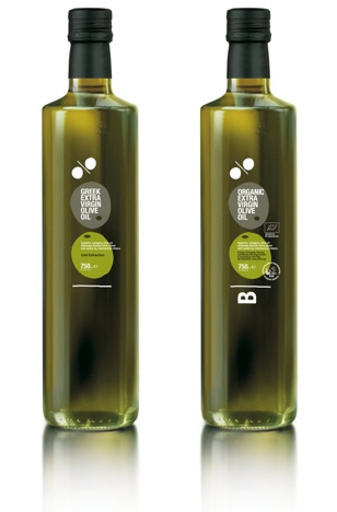 modelo embalagem garrafa verde escuro azeite oliva grego