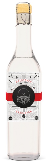 rotulo vodka garrafa molotovka