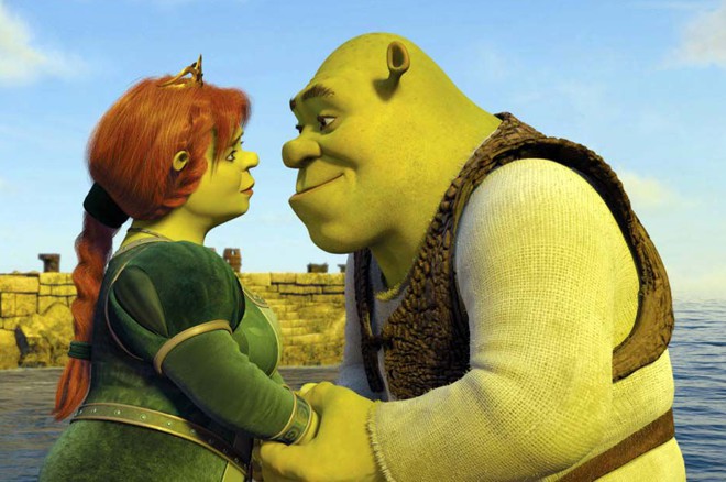 casal verde shrek e fiona