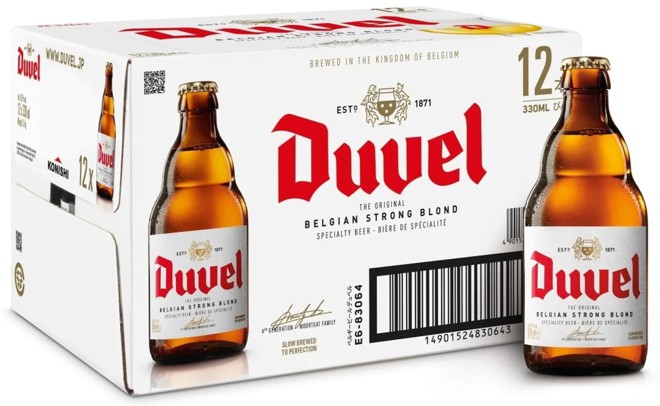 embalagem rotulo origem nome fantasia da marca de cerveja Duvel Belgian Golden Strong Ale