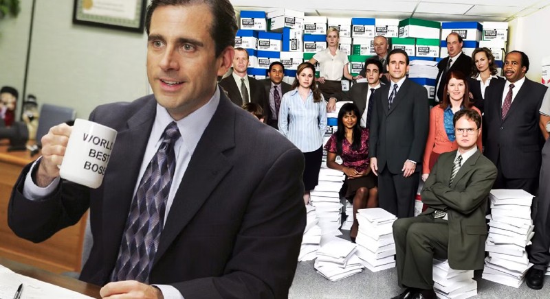 equipe atores empresa ficticia distribuidora papeis dunder mifflin