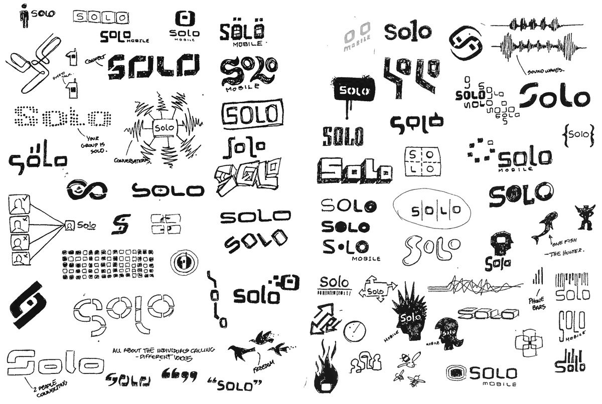 estudo criacao de logotipos marca solo telecom canada