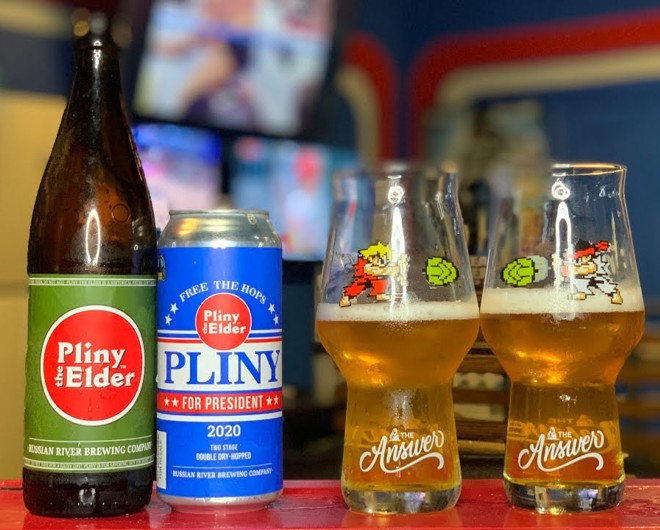 garrafa rotulo embalagem garraga marca cerveja Russian River Brewing Pliny the Elder