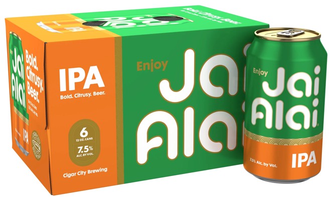 lata rotulo embalagem garraga marca cerveja Cigar City Brewing Jai Alai IPA