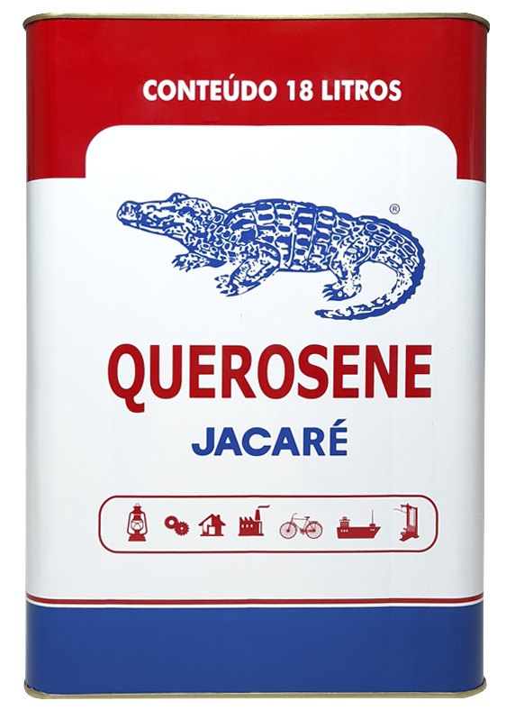 lata rotulo querosene jacare simbologia do crocodilo