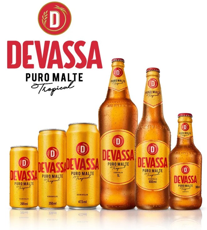 logo cervejaria embalagem packaging beer devassa