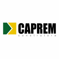 logo construtora caprem engenharia construção civil vetor