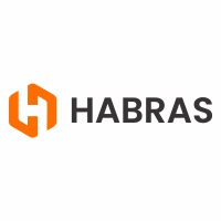 logo construtora habras engenharia construção civil vetor