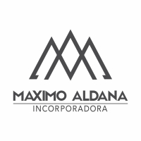 logo construtora maximo aldana engenharia construcao civil vetor