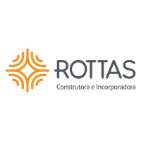 logo construtora rottas engenharia construção civil vetor