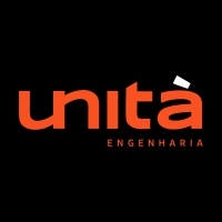 logo construtora unita engenharia construção civil vetor