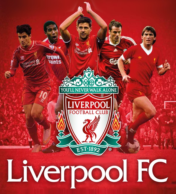 logomarca vermelha time futebol liverpool