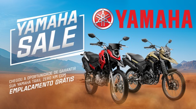 logomarca yamaha simbolo propaganda moto