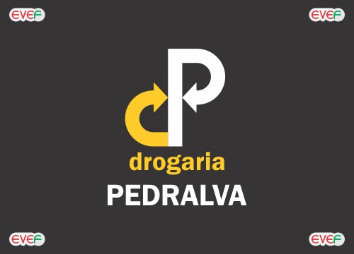 logotipo logomarca drogaria pedralva