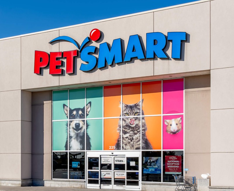 logotipo petsmart loja casa racoes eua pet shop