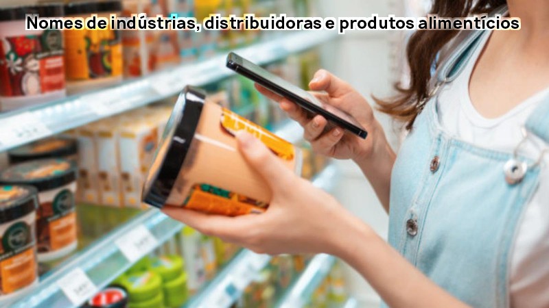 marca nome fantasia indústria alimentícia distribuidora alimentos fabrica empresa alimentação embalagem