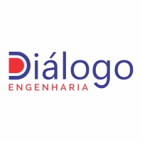 novo logo construtora dialogo engenharia construção civil vetor