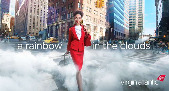 propaganda anuncio virgin atlantic companhia aerea