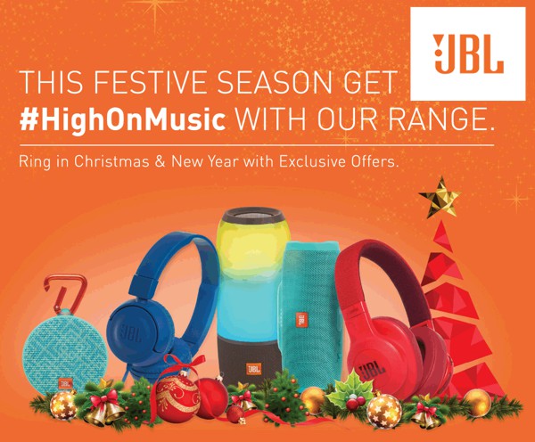 propaganda de natal laranja jbl eletronicos sonorizacao