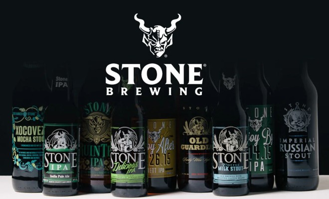 rotulo embalagem garraga marca cerveja Stone Brewing IPA