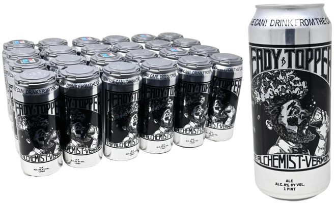 rotulo lata cerveja embalagem nome fantasia marca The Alchemist  Heady Topper