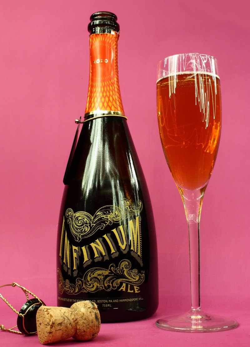 rotulo nome de marca de cerveja Infinium Champagne Boston Beer Company Weihenstephan