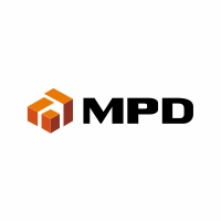 vetor novo logo construtora mpd engenharia construção civil vetorizar
