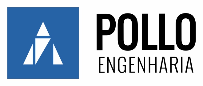 vetor novo logo construtora pollo engenharia construcao civil vetorizar