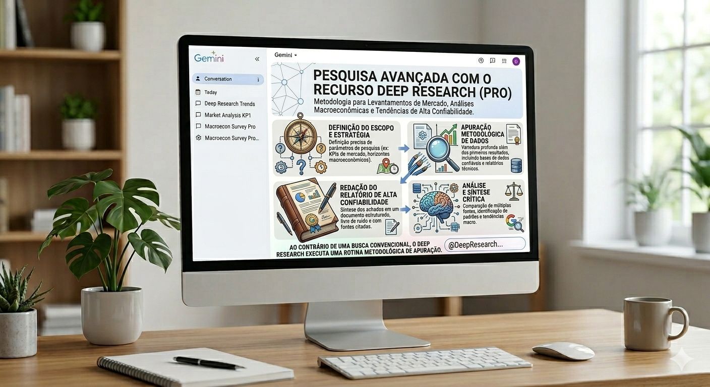 Pesquisa Avançada com o Recurso Deep Research do Gemini