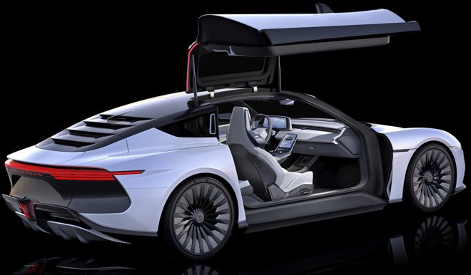 design carro delorean 2024