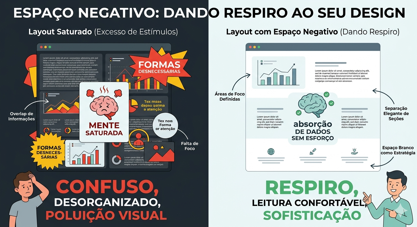espaço negativo no design