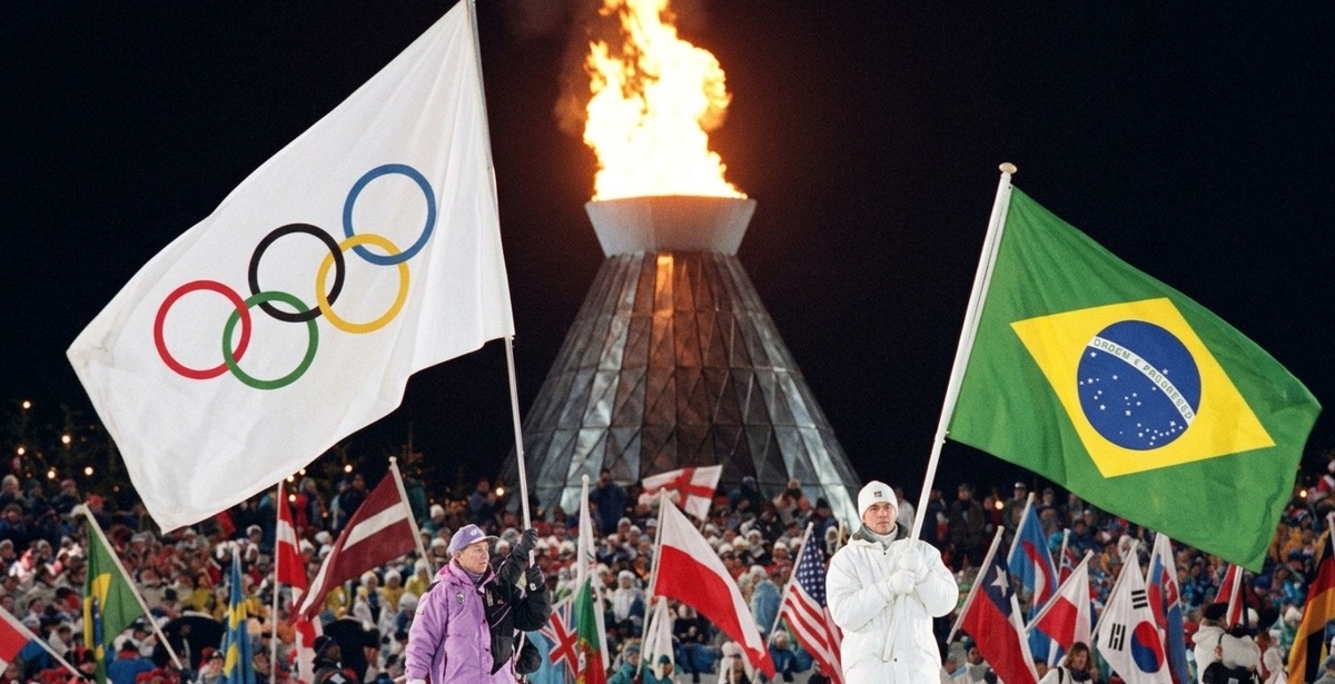 pira olimpica fogo