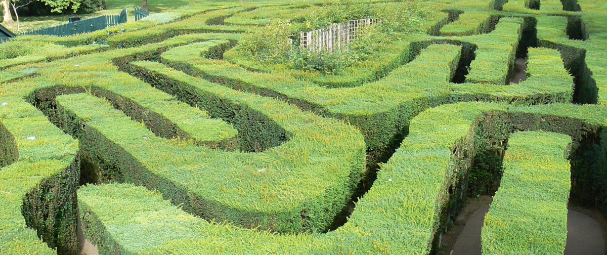labirinto jardim moderno simbologia simbolismo