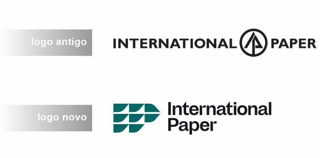 logo fonte texto gill sans international paper