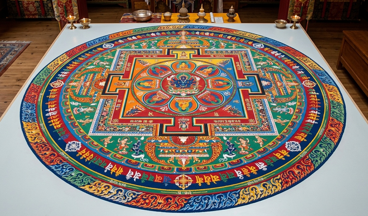 mandala budista simbolo religioso cultural