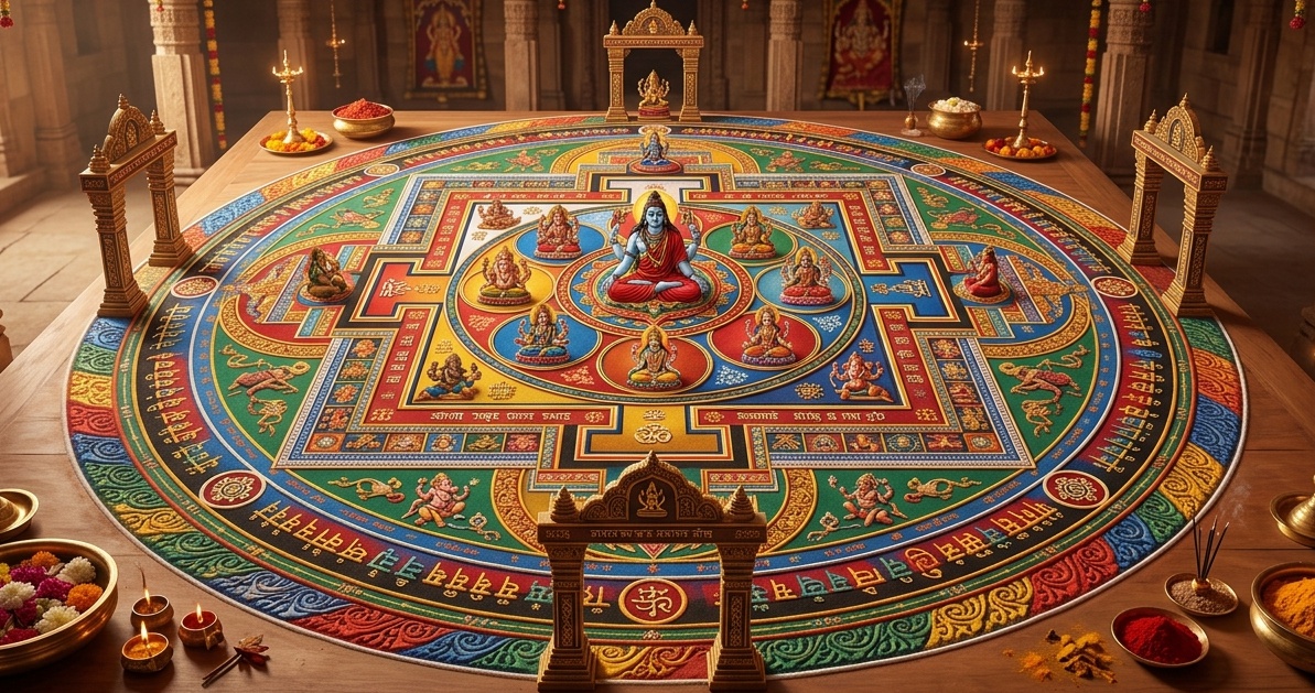 mandala hindu simbolismo religioso