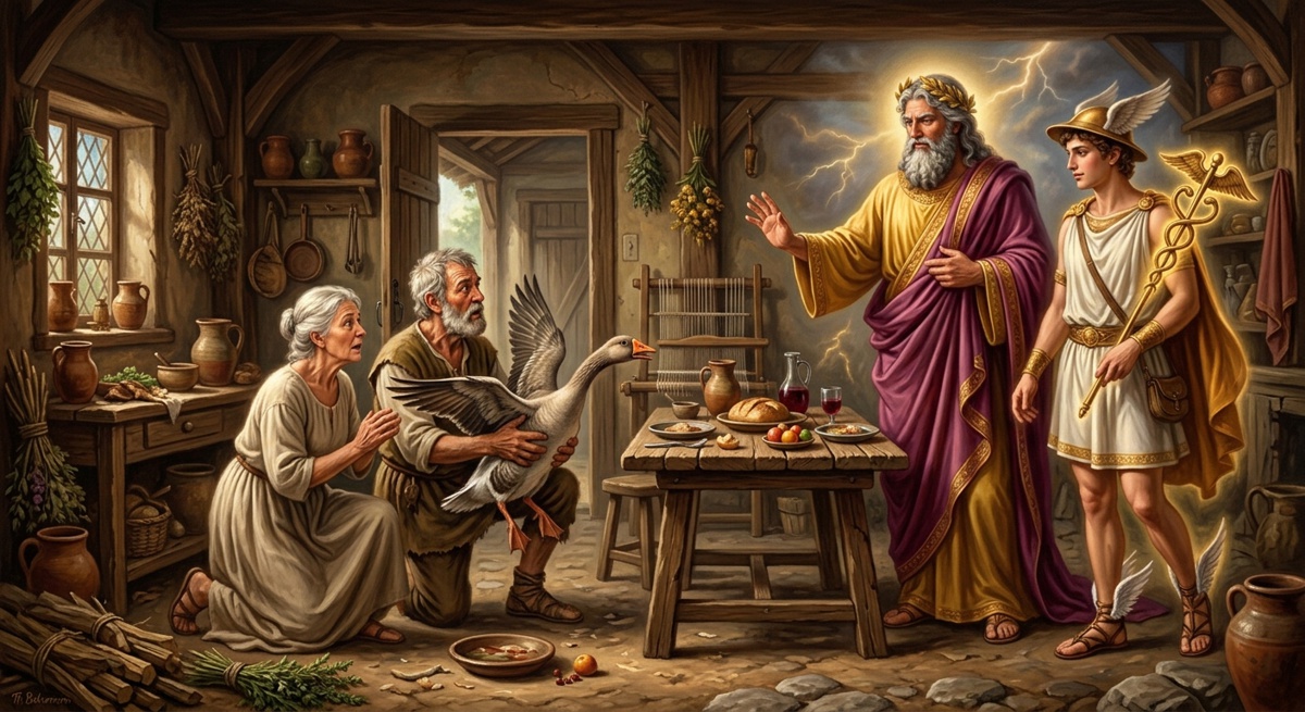 mitologia Júpiter Mercúrio e o ganso