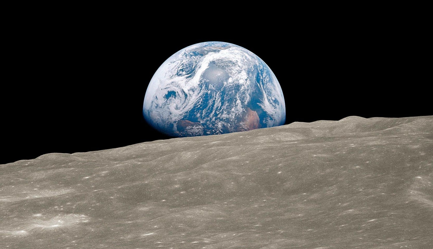 nascer da terra vista da lua