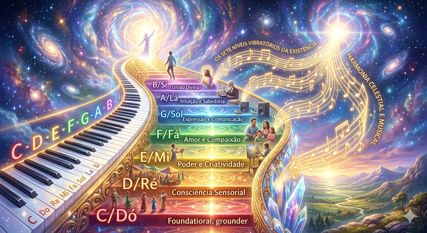 relação entre os degraus da escada e a oitava musical
