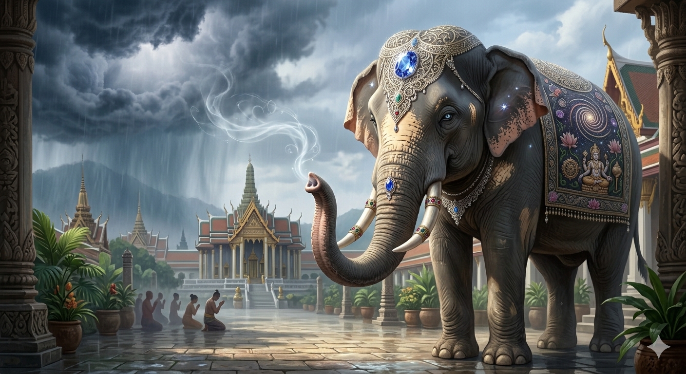simbolo elefante Vasudeva Vishnu o senhor supremo dos três mundos