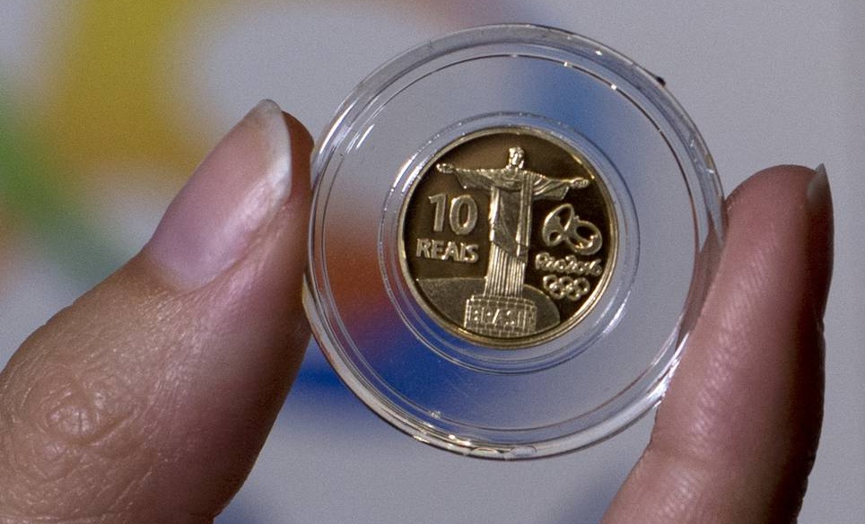 simbolo olimpiada moeda comemorativa rio 2016