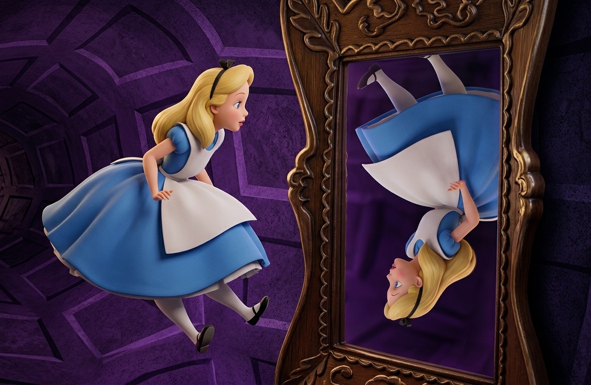 simbologia espelho obra alice no pais das maravilhas