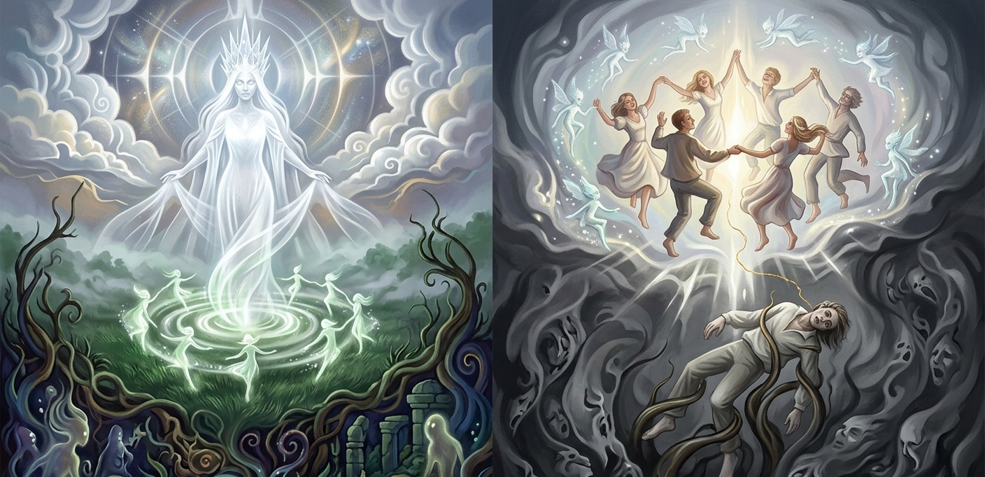 simbologia historica cultural dama branca  literaria elfos magicos floresta